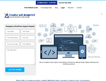 Tablet Screenshot of creativewebdesign123.com